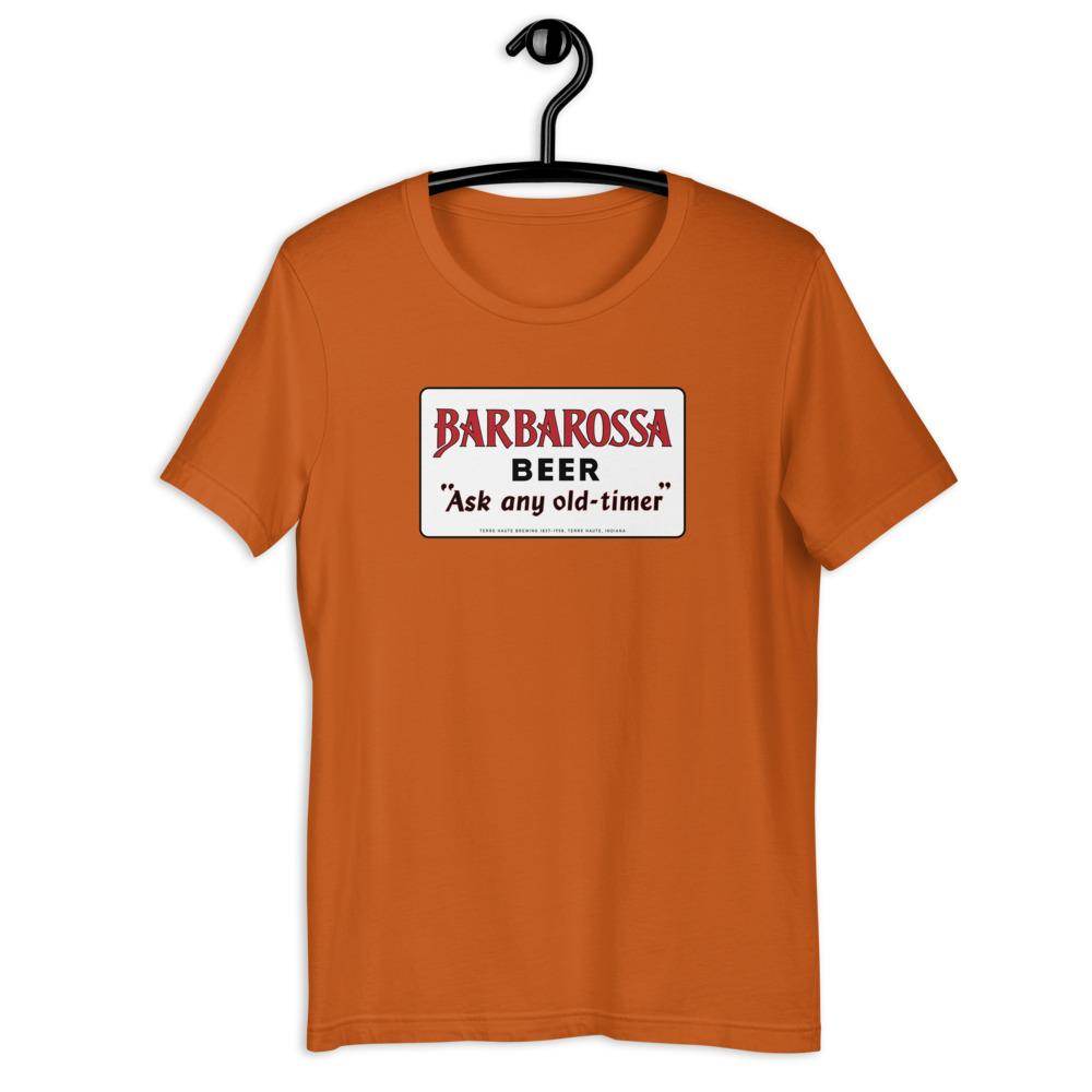 Barbarossa Beer (sign 1) - Terre Haute Indiana  -  Short-Sleeve Unisex T-Shirt - EdgyHaute