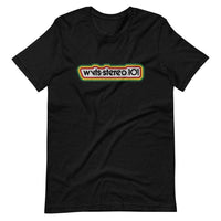 WVTS 101 - Stereo 101 (distressed) - Terre Haute Indiana  -  Short-Sleeve Unisex T-Shirt - EdgyHaute