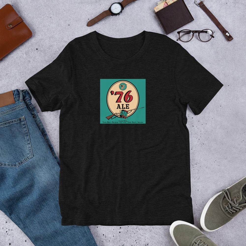 76 Ale (can label) - Terre Haute Indiana  -  Short-Sleeve Unisex T-Shirt - EdgyHaute