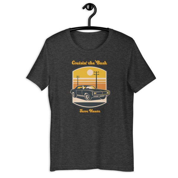 Cruisin' The 'Bash - 60s-70s Vibe - Terre Haute Indiana  -  Short-Sleeve Unisex T-Shirt - EdgyHaute