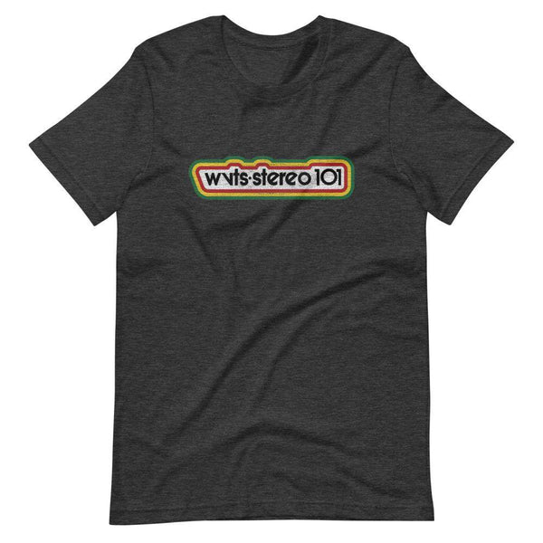 WVTS 101 - Stereo 101 (distressed) - Terre Haute Indiana  -  Short-Sleeve Unisex T-Shirt - EdgyHaute