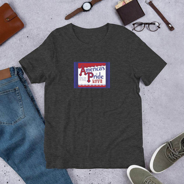 America's Pride Lager (label) - Terre Haute Indiana  -  Short-Sleeve Unisex T-Shirt - EdgyHaute