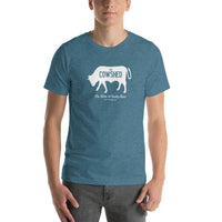 Cowshed Lounge t-shirt color teal Terre Haute Indiana