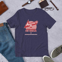 Aimone's Ice Cream (red) - Clinton Indiana  -  Short-Sleeve Unisex T-Shirt - EdgyHaute