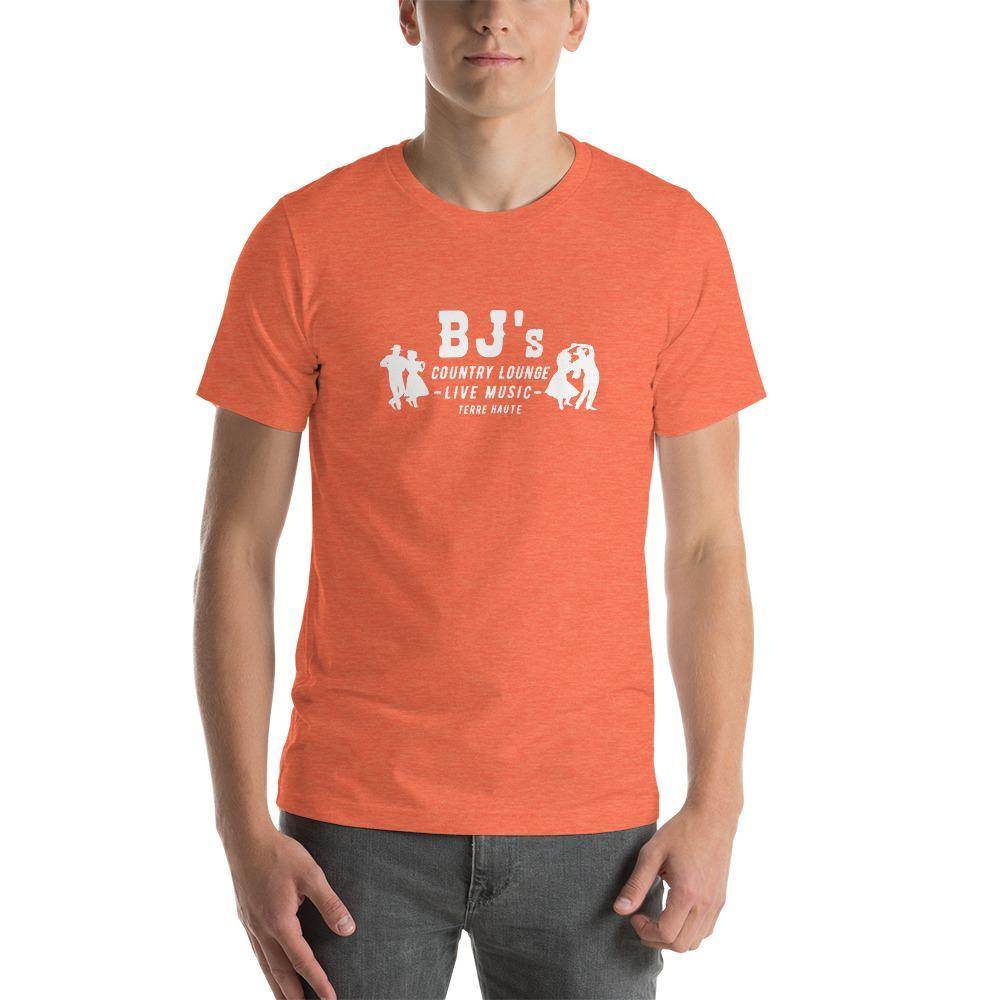 BJ’s Lounge t-shirt color orange Terre Haute Indiana