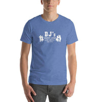 BJ’s Lounge t-shirt color blue Terre Haute Indiana