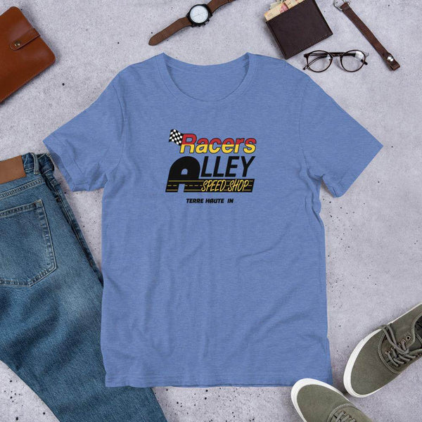 Racers Alley Speed Shop - Terre Haute Indiana  -  Short-Sleeve Unisex T-Shirt - EdgyHaute