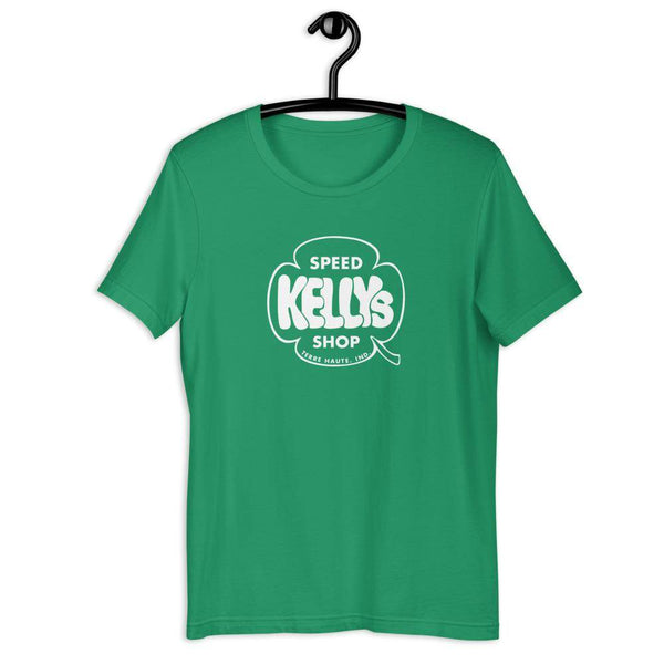 Kelly's Speed Shop (white) - Terre Haute Indiana  -  Short-Sleeve Unisex T-Shirt - EdgyHaute