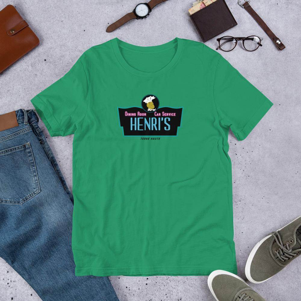 Henri's Restaurant and Drive-In - Terre Haute Indiana  -  Short-Sleeve Unisex T-Shirt - EdgyHaute