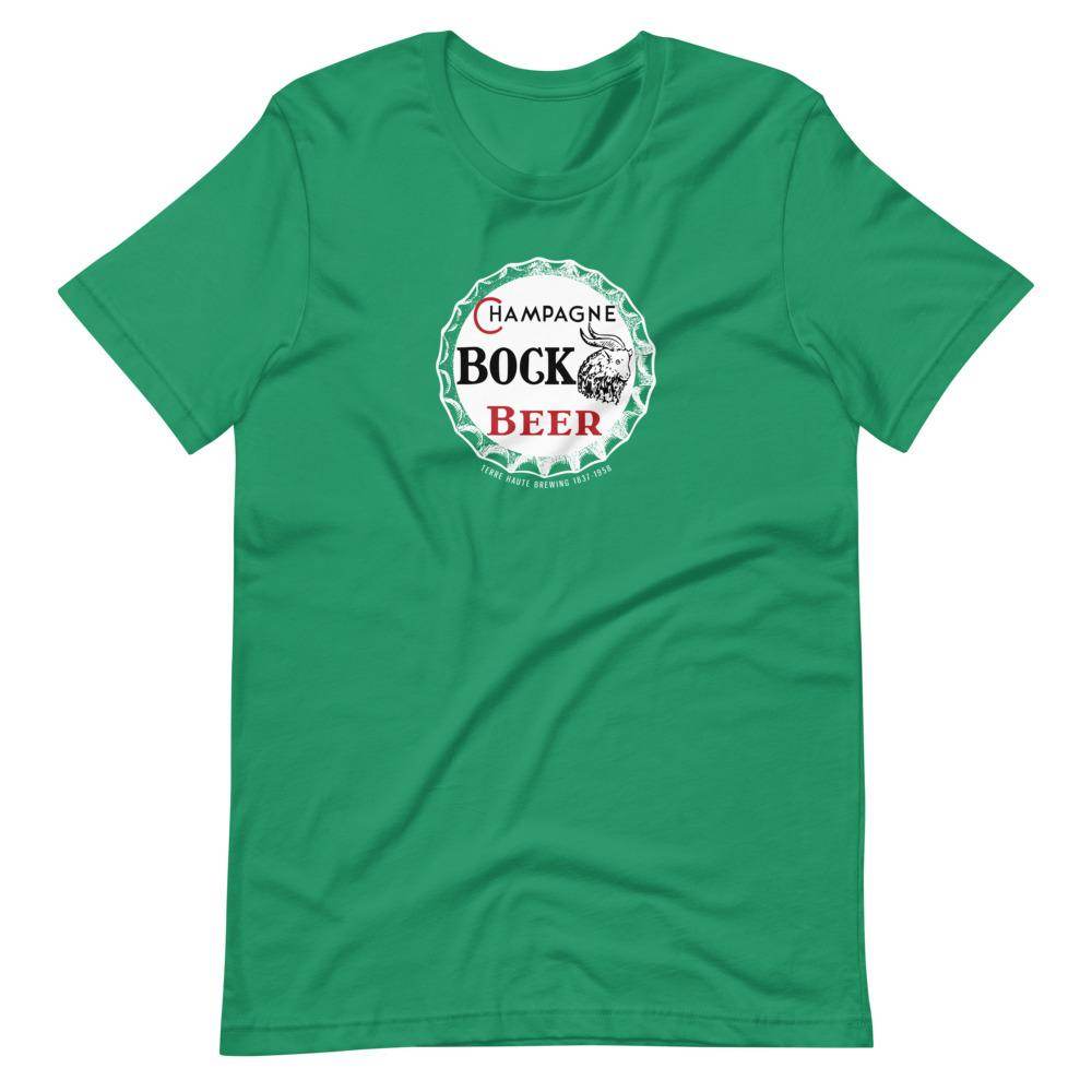 Champagne Velvet Bock Beer (cap 2) - Terre Haute Indiana  -  Short-Sleeve Unisex T-Shirt - EdgyHaute