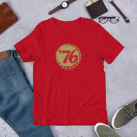 76 Ale (cap/design 2) - Terre Haute Indiana  -  Short-Sleeve Unisex T-Shirt - EdgyHaute