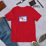 America's Pride Lager (label) - Terre Haute Indiana  -  Short-Sleeve Unisex T-Shirt - EdgyHaute