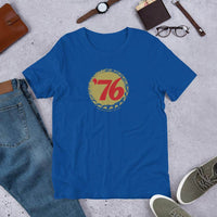 76 Ale (cap/design 2) - Terre Haute Indiana  -  Short-Sleeve Unisex T-Shirt - EdgyHaute