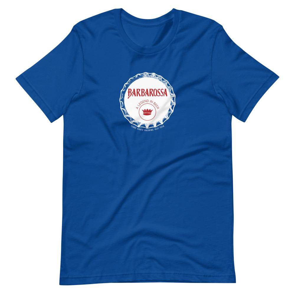 Barbarossa Beer (cap) - Terre Haute Indiana  -  Short-Sleeve Unisex T-Shirt - EdgyHaute
