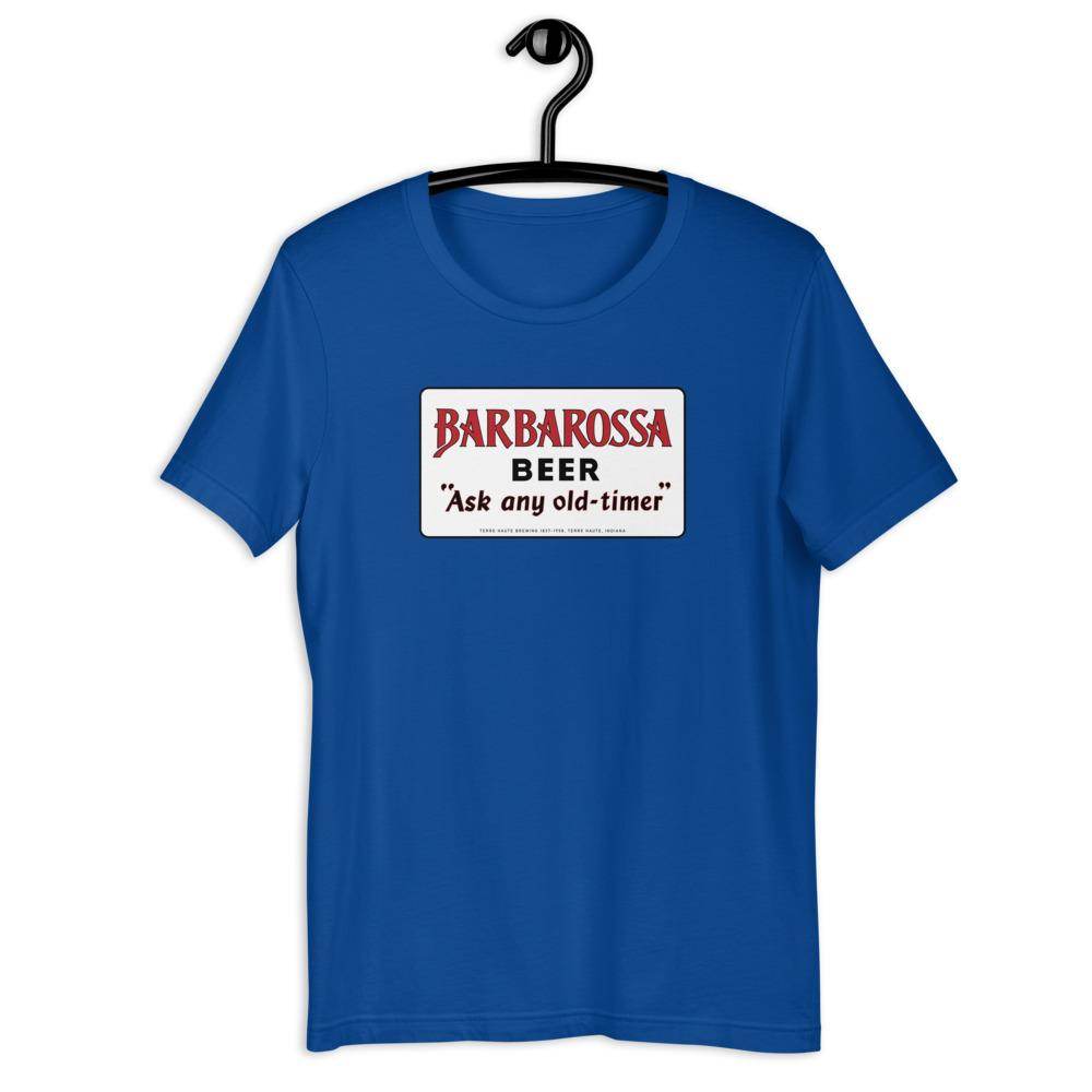 Barbarossa Beer (sign 1) - Terre Haute Indiana  -  Short-Sleeve Unisex T-Shirt - EdgyHaute