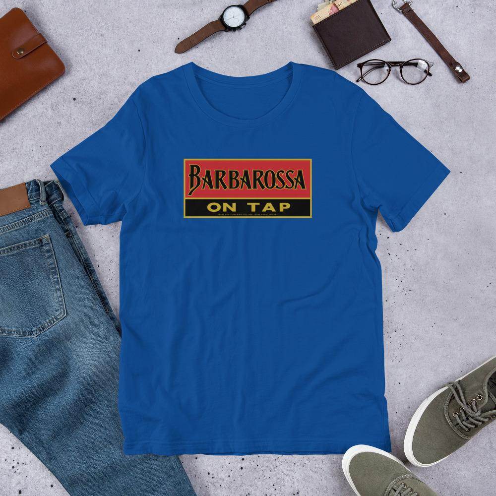 Barbarossa Beer (sign 2) - Terre Haute Indiana  -  Short-Sleeve Unisex T-Shirt - EdgyHaute