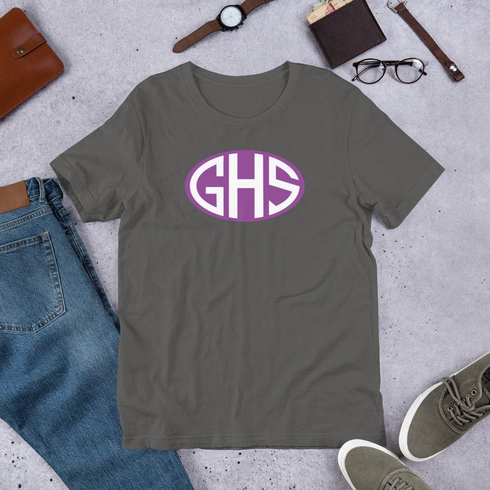 Garfield HS Purple Eagles - GHS shield design  -  Unisex t-shirt - EdgyHaute