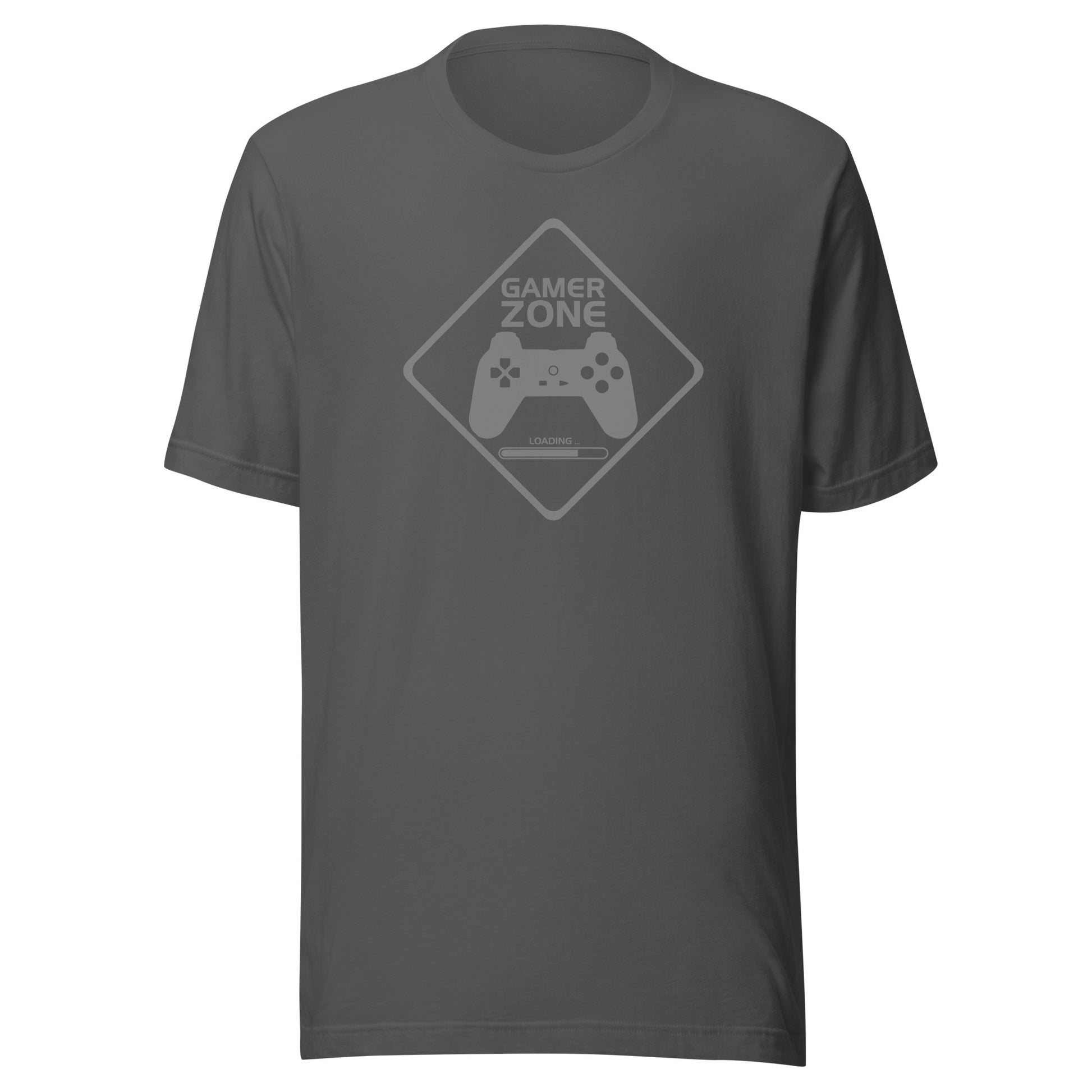 Gamer Zone (gray) - Short-Sleeve Unisex T-Shirt - EdgyHaute