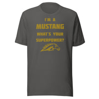 Fountain Central Jr/Sr HS Mustangs - Superpower (gold) - Short-Sleeve Unisex T-Shirt - EdgyHaute