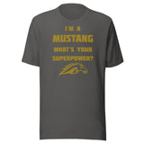 Fountain Central Jr/Sr HS Mustangs - Superpower (gold) - Short-Sleeve Unisex T-Shirt - EdgyHaute