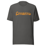 North Putnam HS Cougars - Banner (orange) - Short-Sleeve Unisex T-Shirt - EdgyHaute