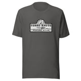 Port of Terre Haute - sign (black/white) - Terre Haute Indiana - Short-Sleeve Unisex T-Shirt - EdgyHaute