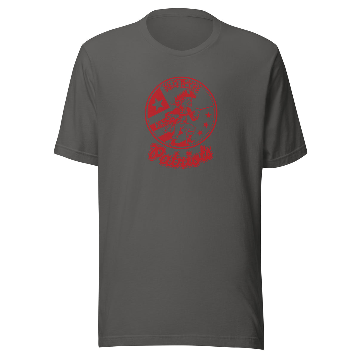 Terre Haute North HS Patriots - vintage logo shirt (red) - Short-Sleeve Unisex T-Shirt - EdgyHaute