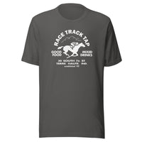 Race Track Tap (white) - Terre Haute Indiana - Short-Sleeve Unisex T-Shirt - EdgyHaute