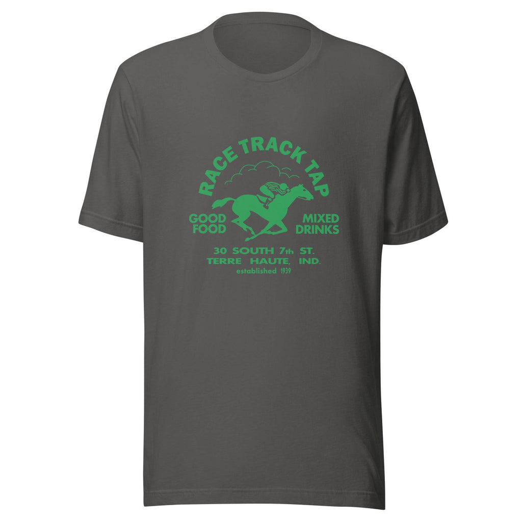 Race Track Tap (green) - Terre Haute Indiana - Short-Sleeve Unisex T-Shirt - EdgyHaute