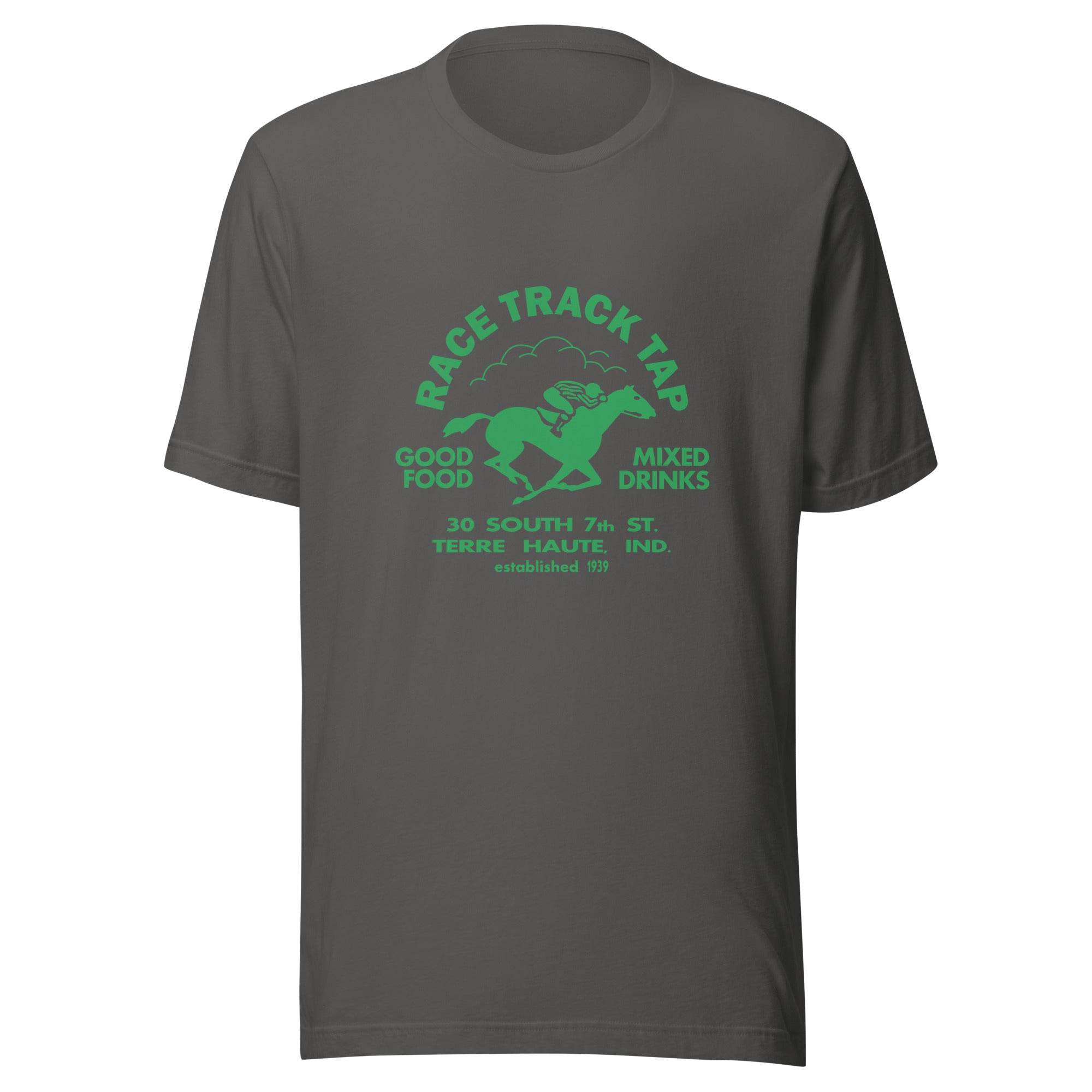 Race Track Tap (green) - Terre Haute Indiana - Short-Sleeve Unisex T-Shirt - EdgyHaute