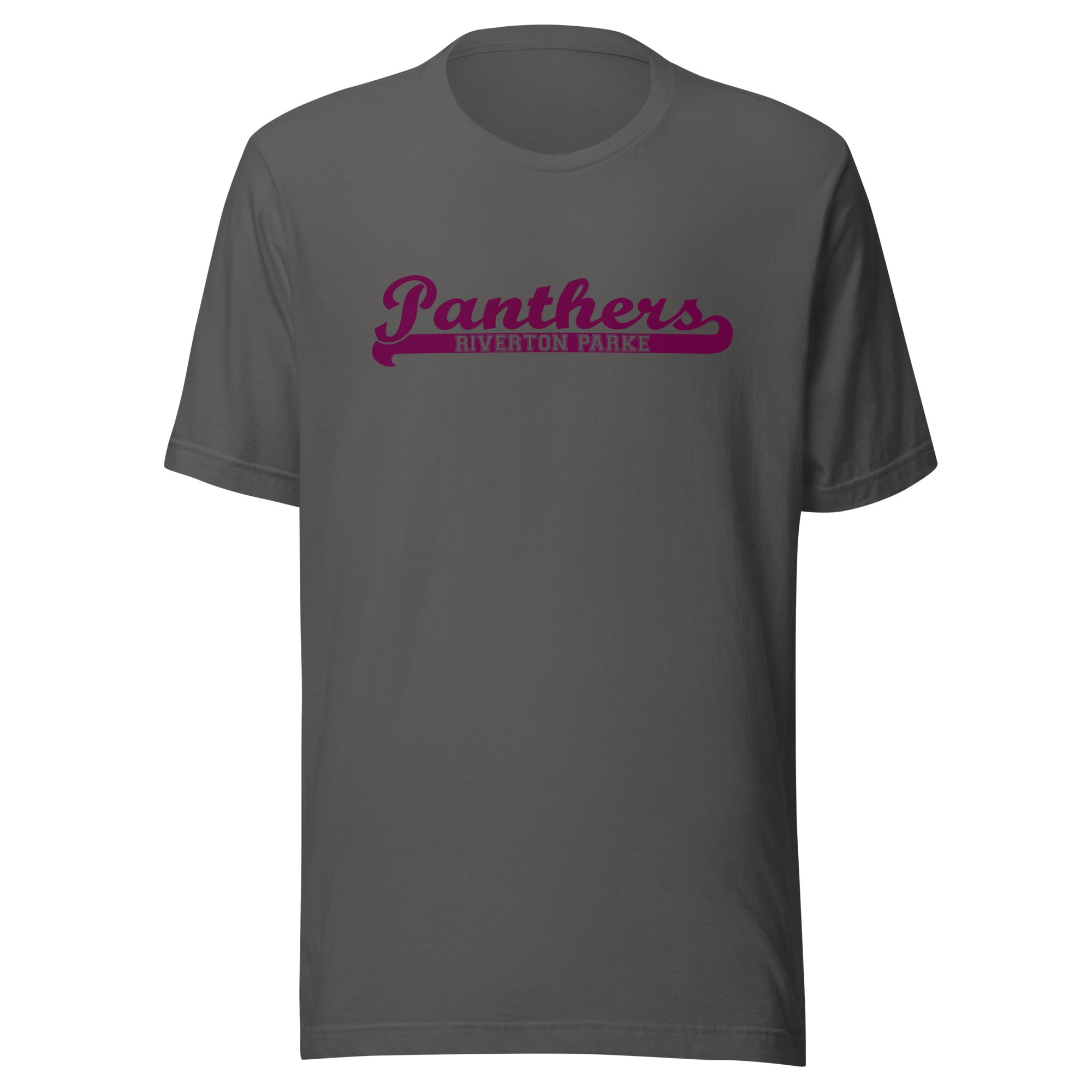 Riverton Parke Jr./Sr. HS Panthers - Banner (maroon) - Short-Sleeve Unisex T-Shirt - EdgyHaute