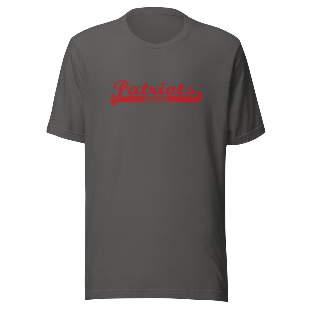 Seeger Memorial Jr.-Sr. HS Patriots - Banner (red) - Short-Sleeve Unisex T-Shirt - EdgyHaute