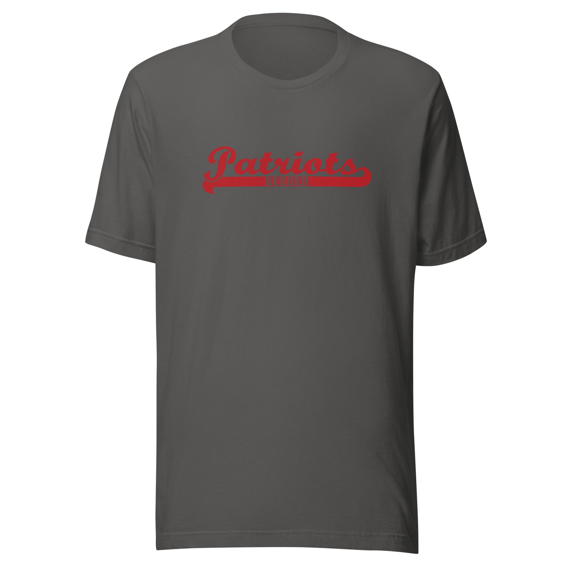 Seeger Memorial Jr.-Sr. HS Patriots - Banner (red) - Short-Sleeve Unisex T-Shirt - EdgyHaute