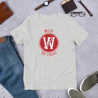 Wiley HS Red Streaks - center court design  -  Unisex t-shirt - EdgyHaute