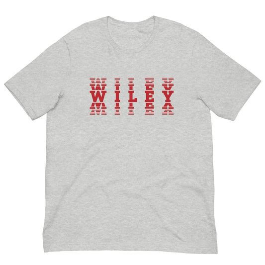 Wiley HS Red Streaks - faded text  -  Unisex t-shirt - EdgyHaute