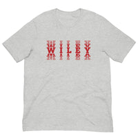 Wiley HS Red Streaks - faded text  -  Unisex t-shirt - EdgyHaute