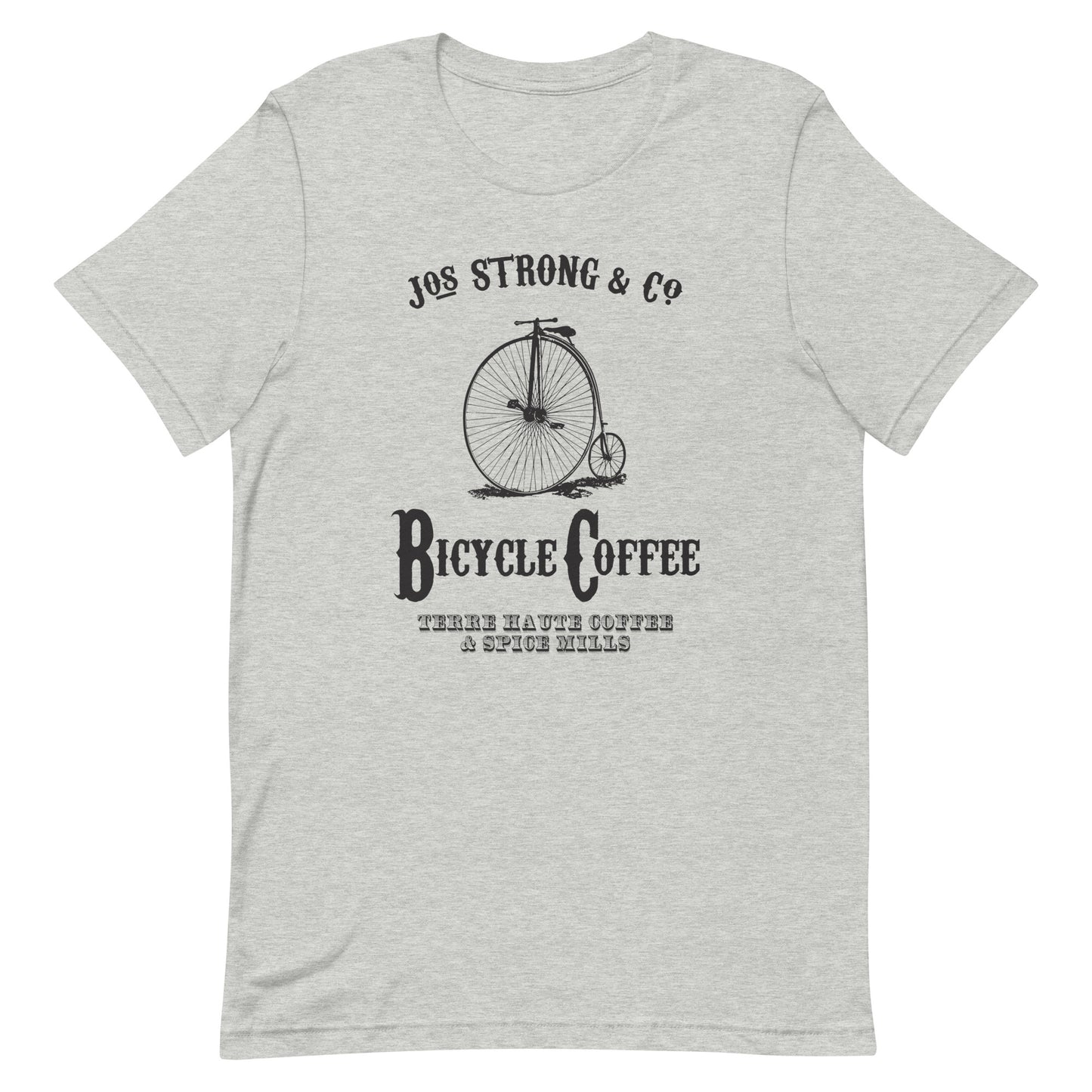 Bicycle Coffee - Terre Haute Indiana - Short-Sleeve Unisex T-Shirt - EdgyHaute