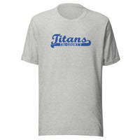 Kansas/Shiloh/Oakland HS Tri-County Titans - Banner (blue) - Short-Sleeve Unisex T-Shirt - EdgyHaute