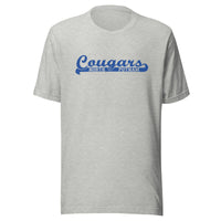 North Putnam HS Cougars - Banner (blue) - Short-Sleeve Unisex T-Shirt - EdgyHaute