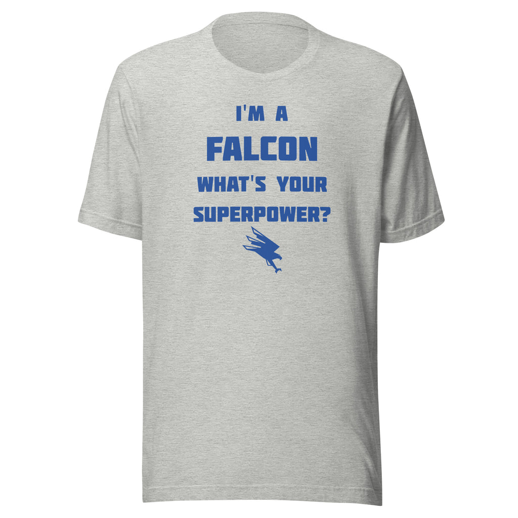 North Vermillion Jr/Sr HS Falcons - Superpower (blue) - Short-Sleeve Unisex T-Shirt - EdgyHaute