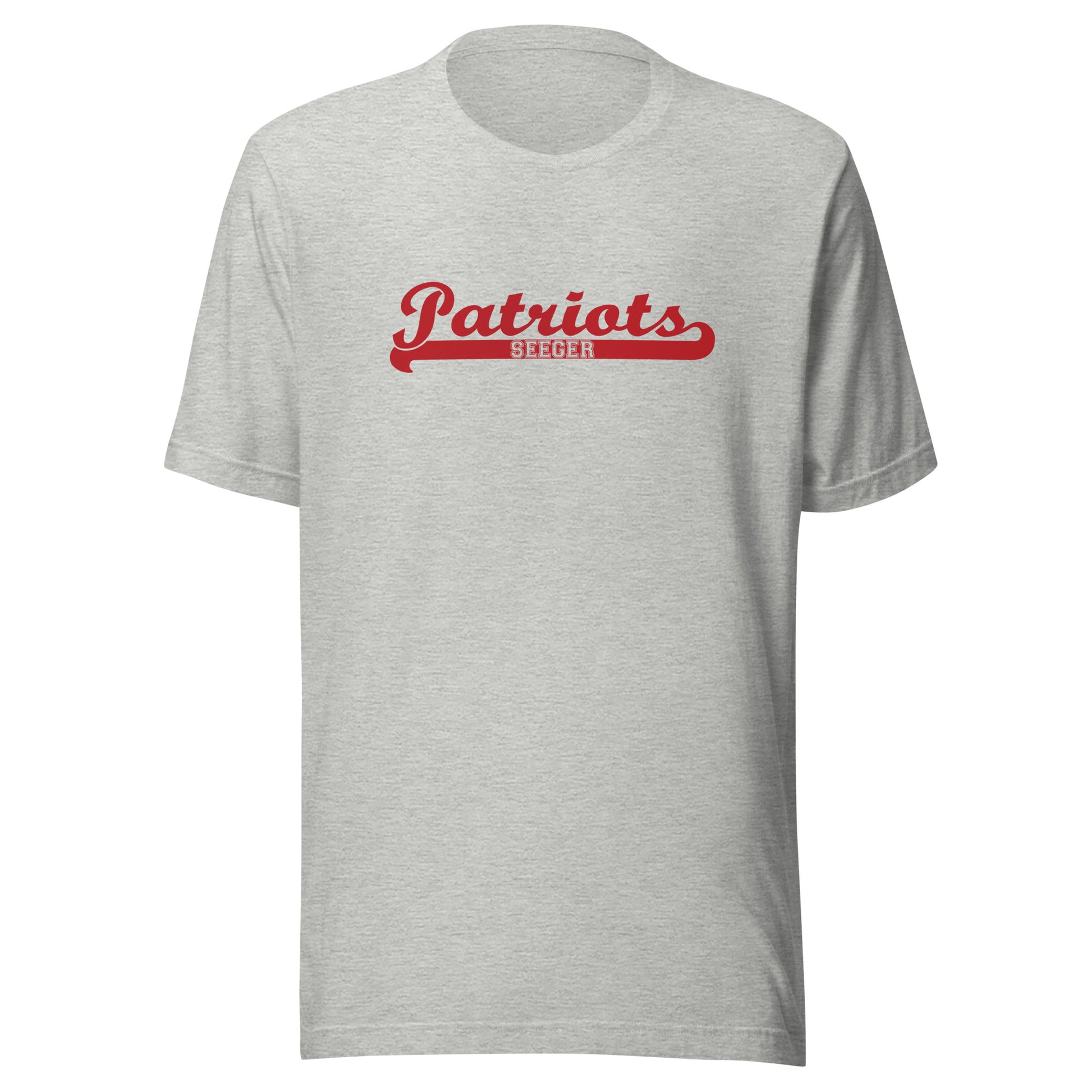 Seeger Memorial Jr.-Sr. HS Patriots - Banner (red) - Short-Sleeve Unisex T-Shirt - EdgyHaute