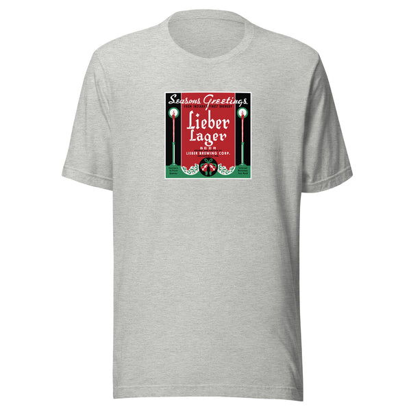 Seasons Greetings Lieber Lager - Indianapolis Indiana - Short-Sleeve Unisex T-Shirt - EdgyHaute