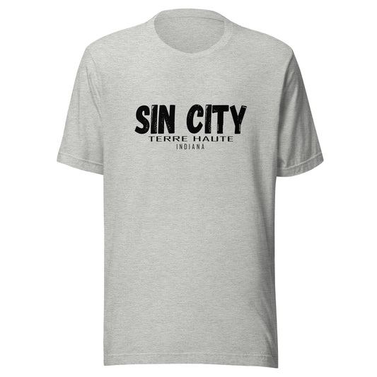 Sin City (black) - Terre Haute Indiana - Short-Sleeve Unisex T-Shirt - EdgyHaute