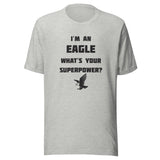 South Putnam MS/HS Eagles - Superpower (black) - Short-Sleeve Unisex T-Shirt - EdgyHaute