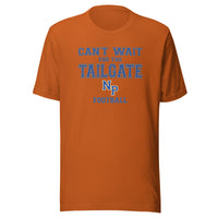 North Putnam HS Cougars - Tailgate (blue/orange/white) - Short-Sleeve Unisex T-Shirt - EdgyHaute