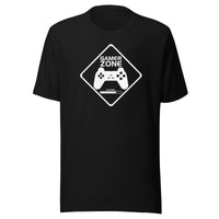 Gamer Zone (white) - Short-Sleeve Unisex T-Shirt - EdgyHaute