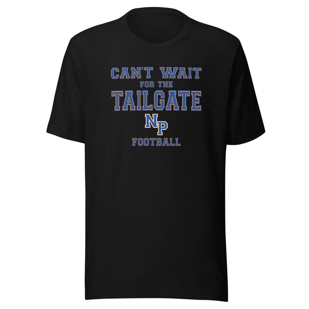 North Putnam HS Cougars - Tailgate (blue/orange/white) - Short-Sleeve Unisex T-Shirt - EdgyHaute