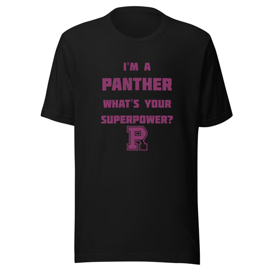 Riverton Parke Jr./Sr. HS Panthers - Superpower (maroon) - Short-Sleeve Unisex T-Shirt - EdgyHaute