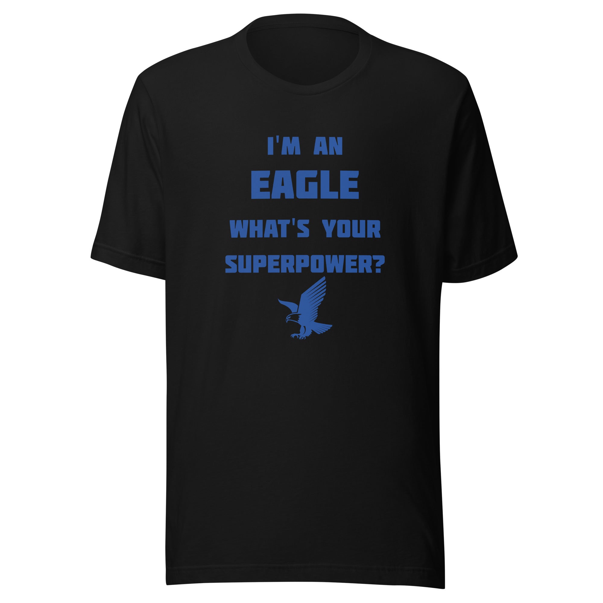South Putnam MS/HS Eagles - Superpower (blue) - Short-Sleeve Unisex T-Shirt - EdgyHaute