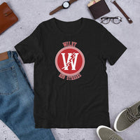 Wiley HS Red Streaks - center court design  -  Unisex t-shirt - EdgyHaute